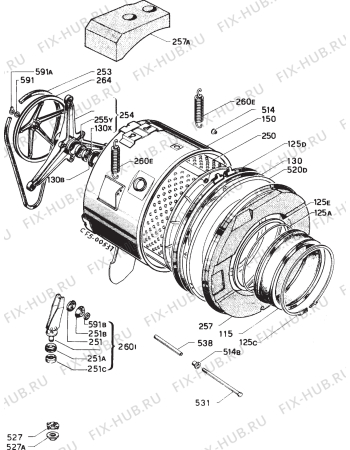 Взрыв-схема стиральной машины Zanussi ZWD1015 - Схема узла Functional parts 267